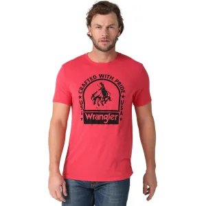112325724 - Wrangler Short Sleeve T-Shirt - Red Heather