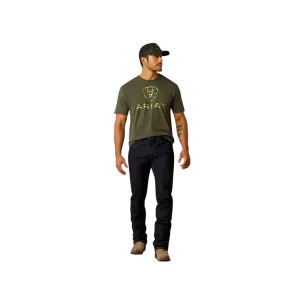 Ariat Men's Liberty Usa Digi Short Sleeve Graphic Camo T Shirt