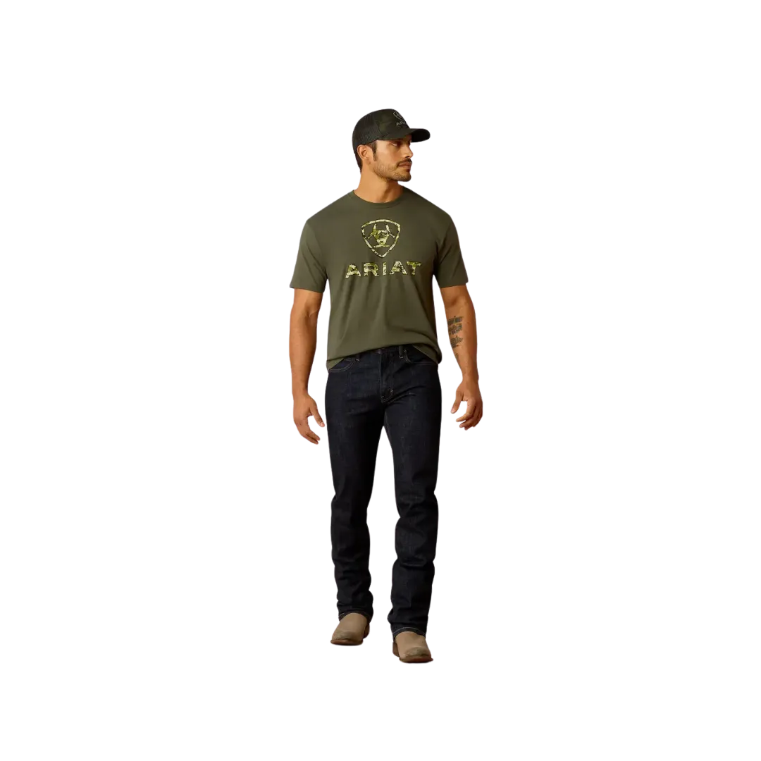 Ariat Men's Liberty Usa Digi Short Sleeve Graphic Camo T Shirt