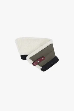 Aviator Down Collar - Natural / Dark Olive