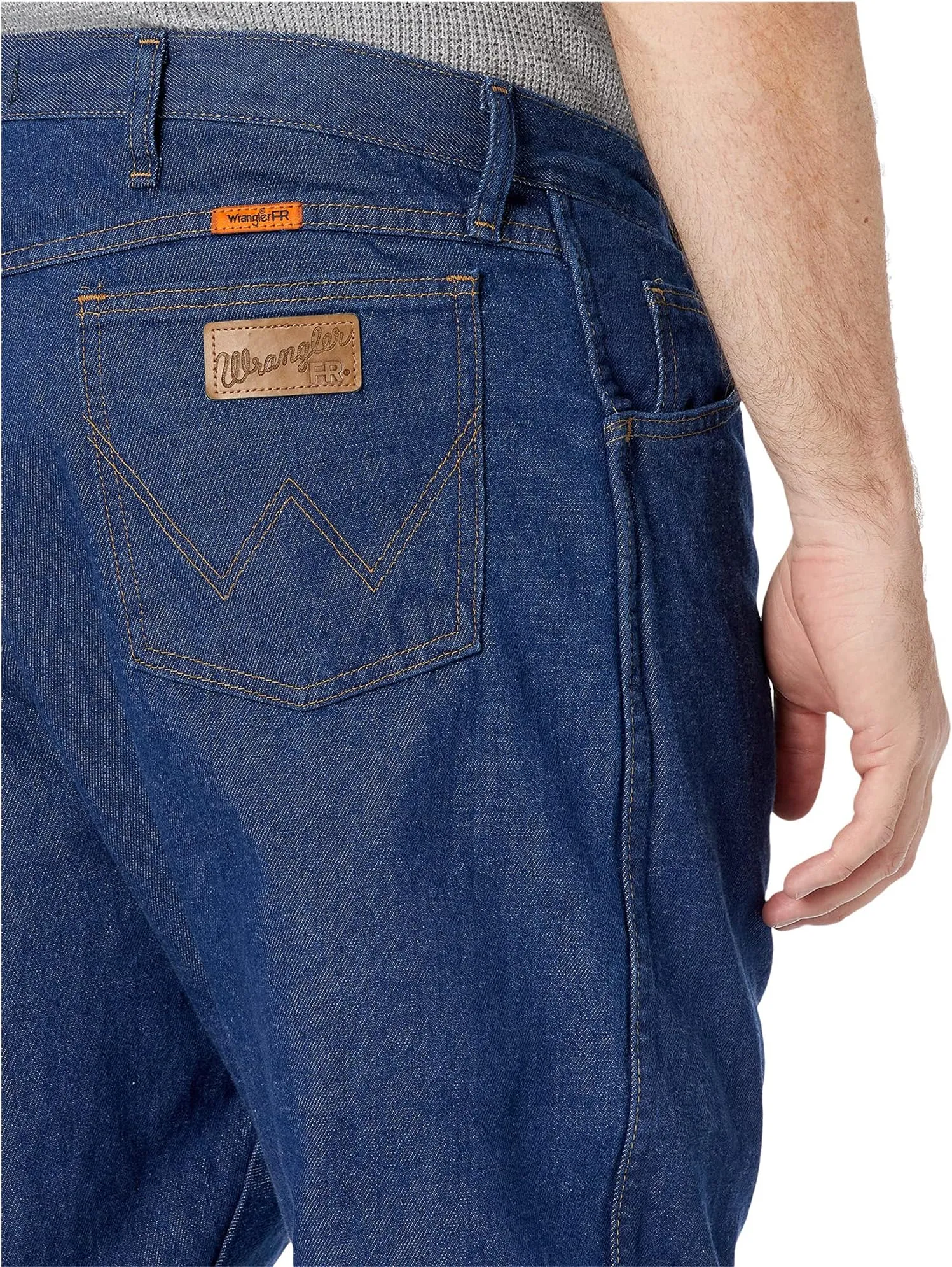 Big & Tall Flame Resistant Lightweight Regular Fit Wrangler Jeans, Dark Denim