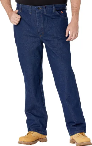 Big & Tall Flame Resistant Premium Performance Slim Fit Wrangler Jeans, Dark Denim