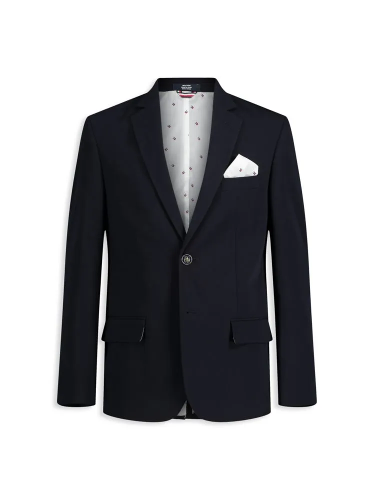 Boy's Alexander One Button Blazer Tommy Hilfiger, Black