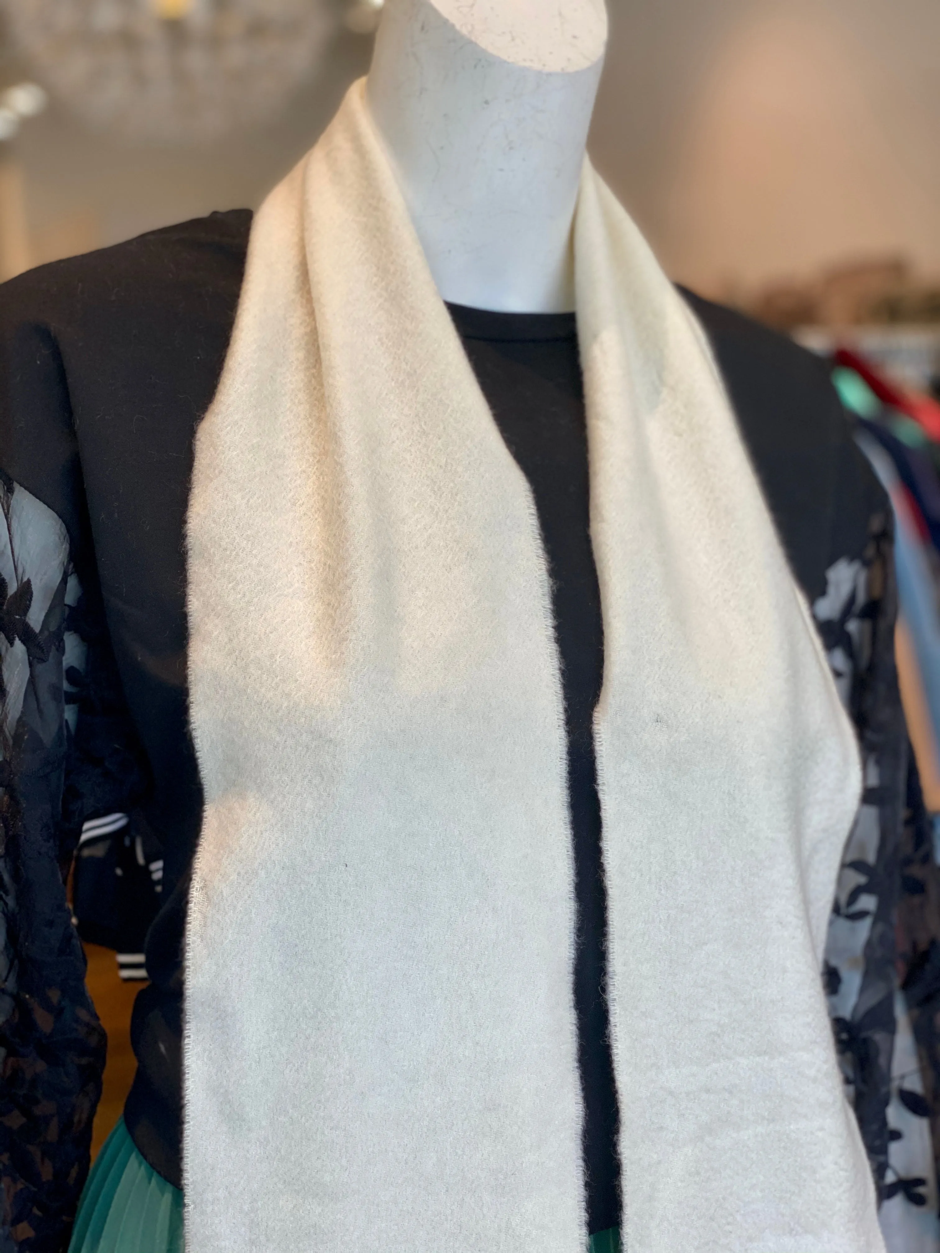 Burberry Cashmere Fringe Scarf