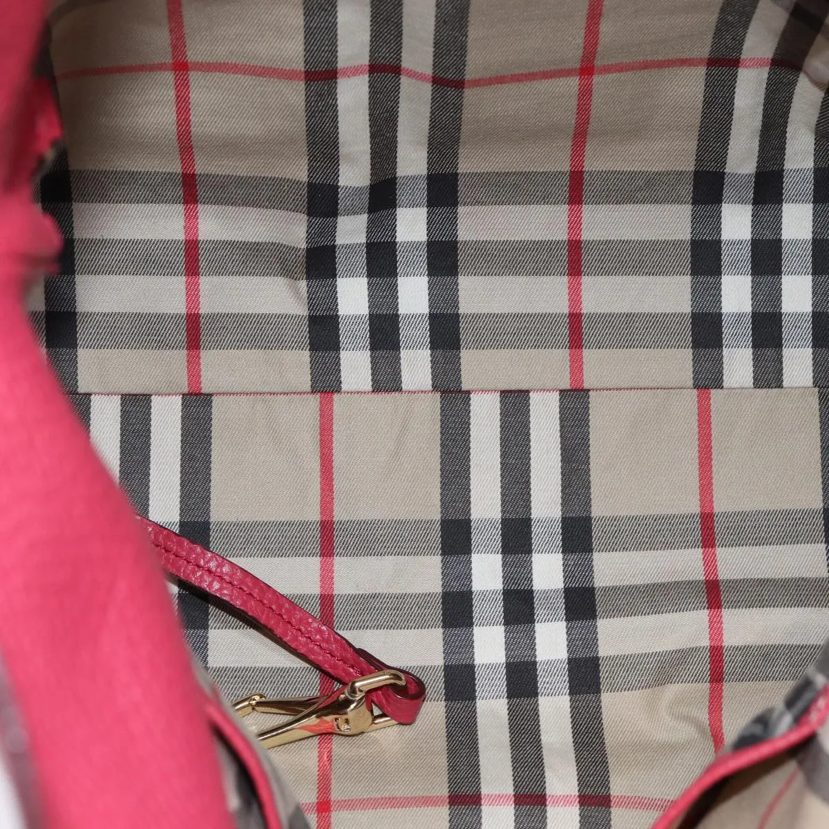 BURBERRY Hand Bag Leather Pink  ep4719