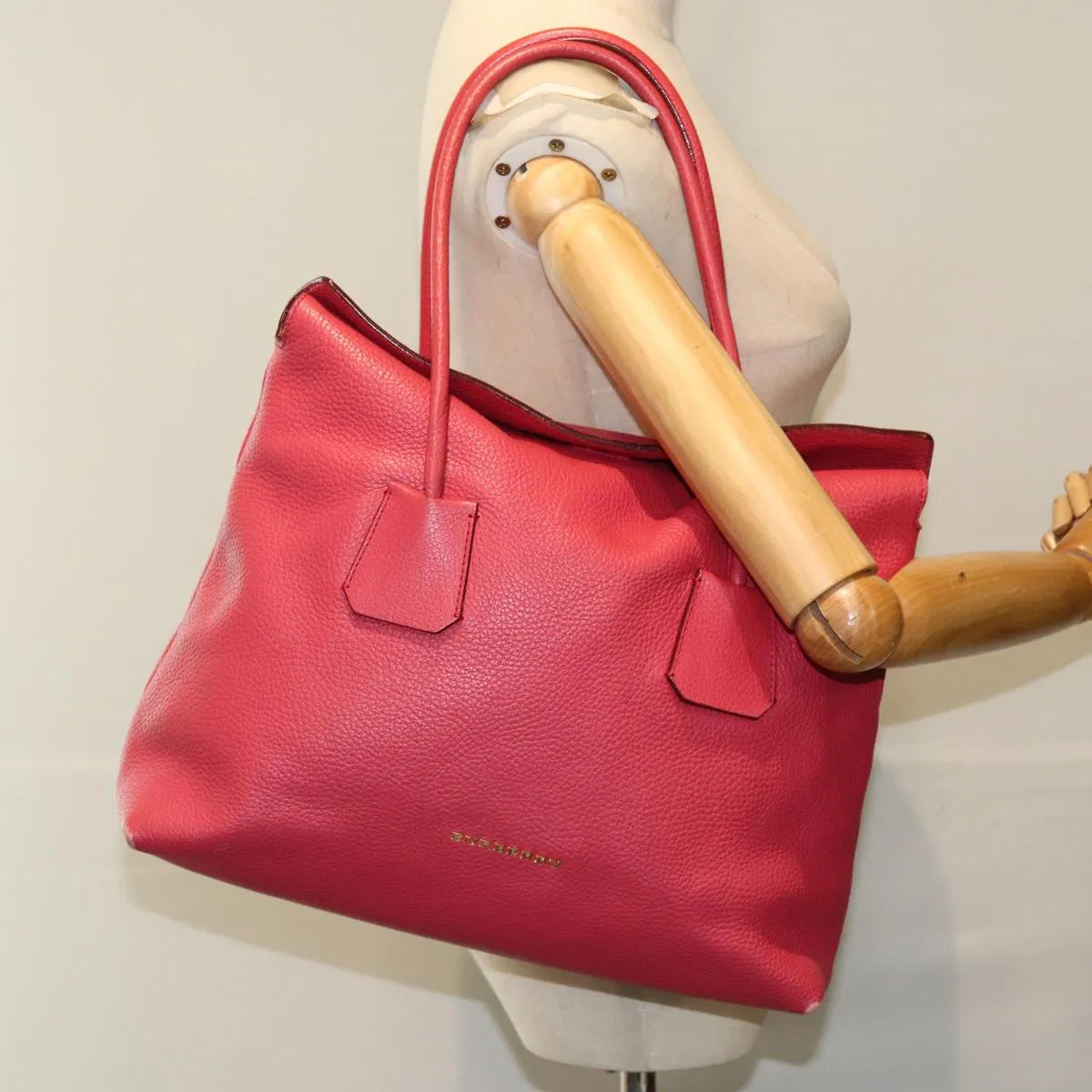 BURBERRY Hand Bag Leather Pink  ep4719