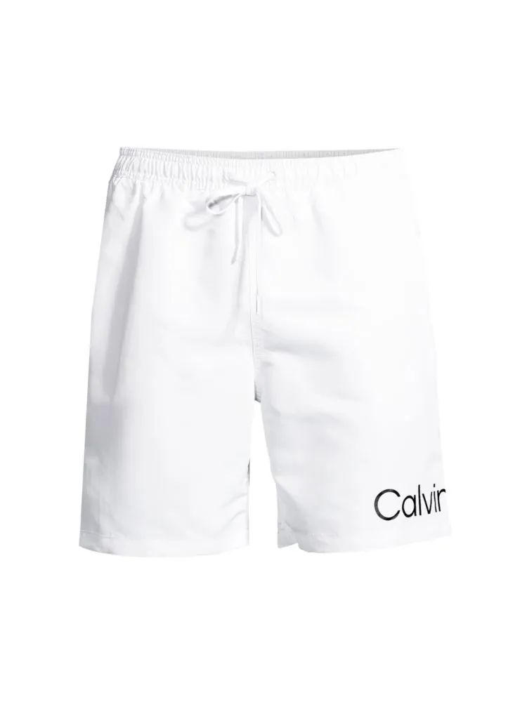 Calvin Klein Logo Swim Shorts - Atlantis