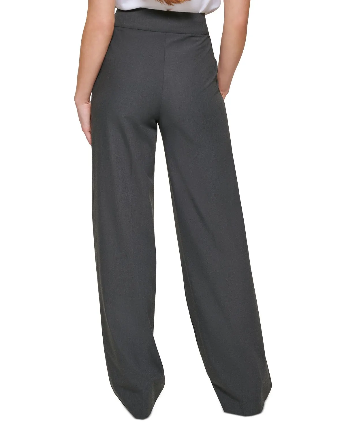 Calvin Klein Women's Whitney Button Front Wide Leg Pants