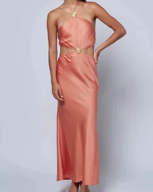 Cut Out Maxi Dress in Cantaloupe