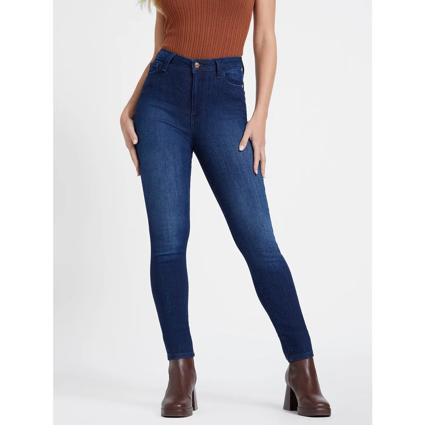 Dark Wash High Rise Skinny Jeans