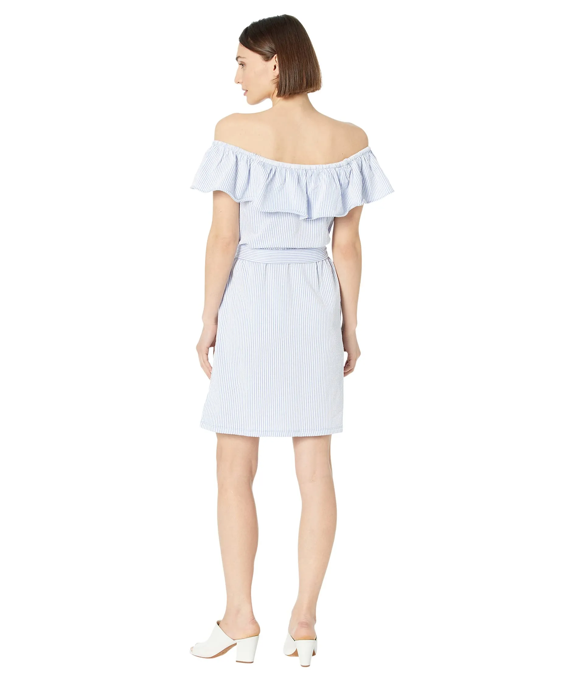 Dress MICHAEL Michael Kors, Petite Ruffle Neck Midi Dress