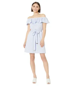 Dress MICHAEL Michael Kors, Petite Ruffle Neck Midi Dress