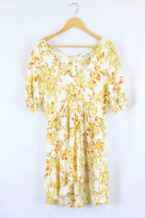 Faithfull The Brand White And Yellow Dress 10