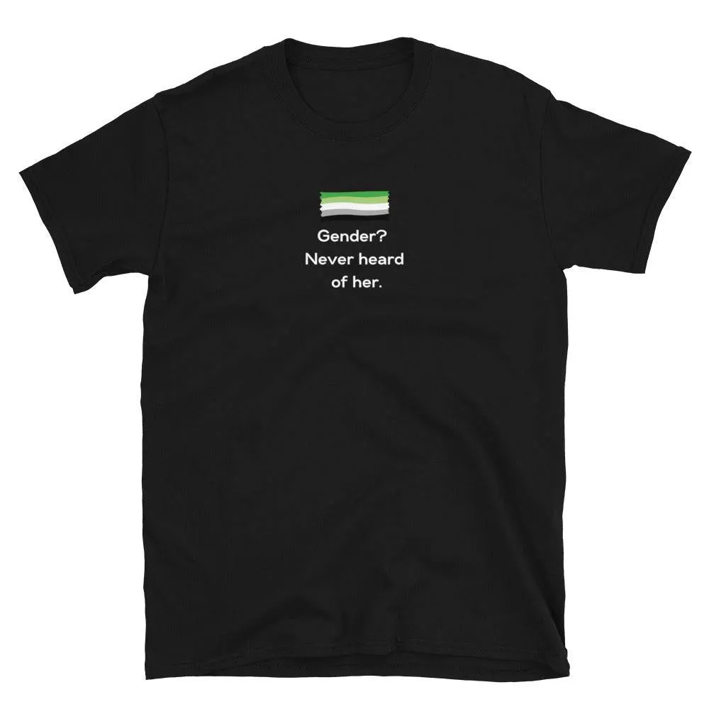 Gender Never Heard of Her Agender Pride Shirt