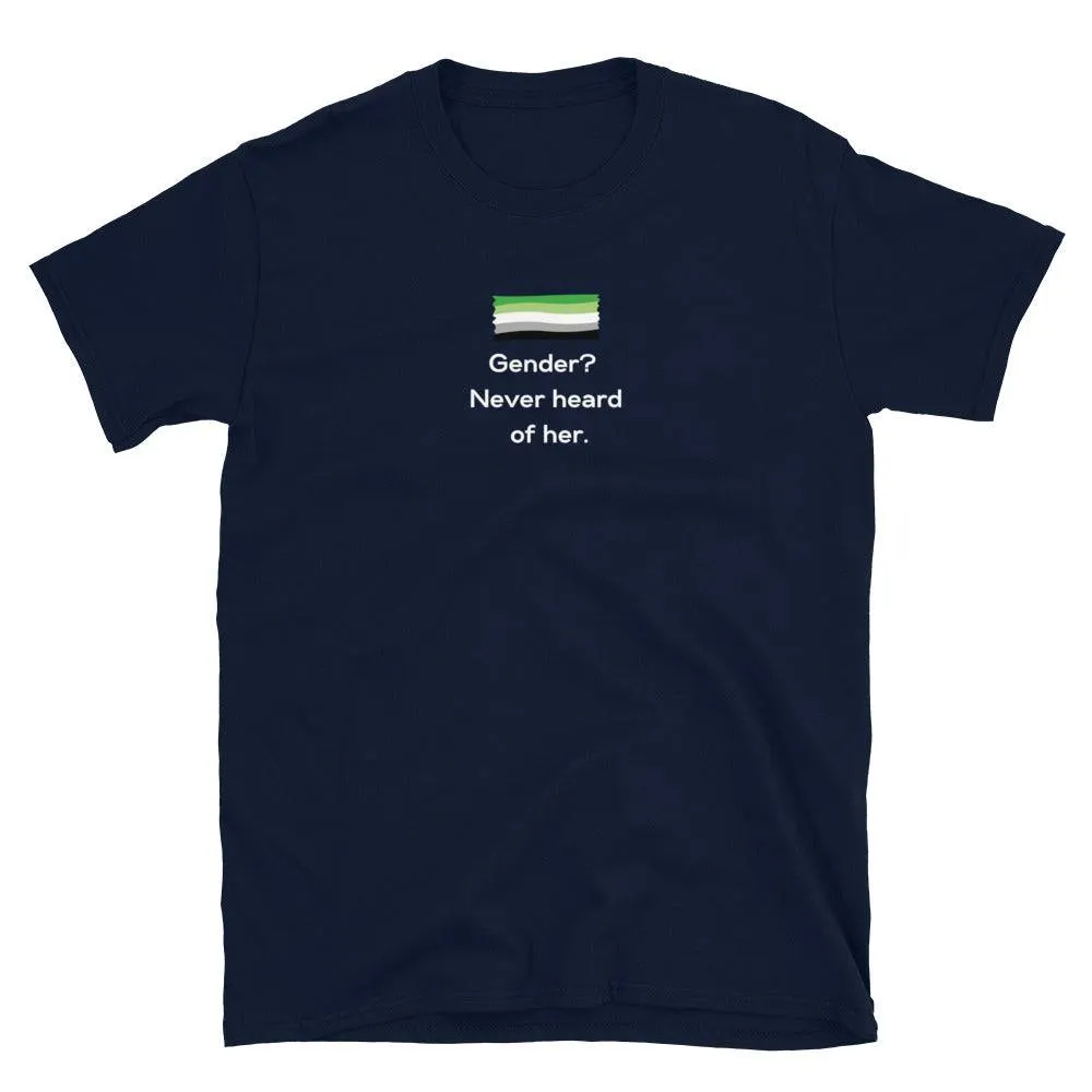 Gender Never Heard of Her Agender Pride Shirt