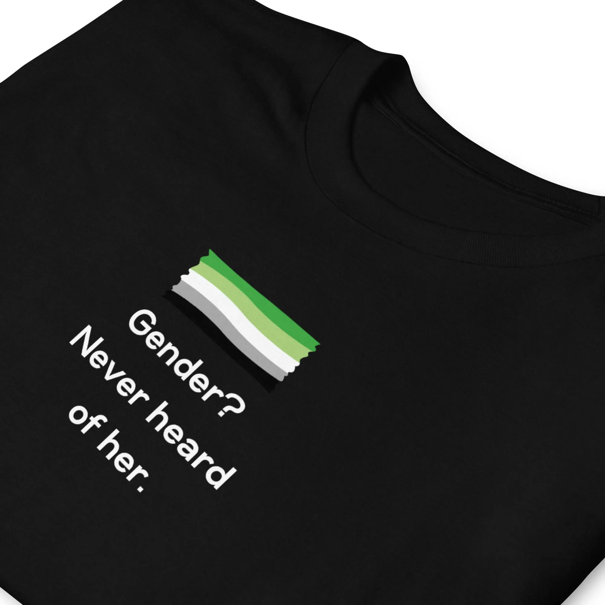 Gender Never Heard of Her Agender Pride Shirt