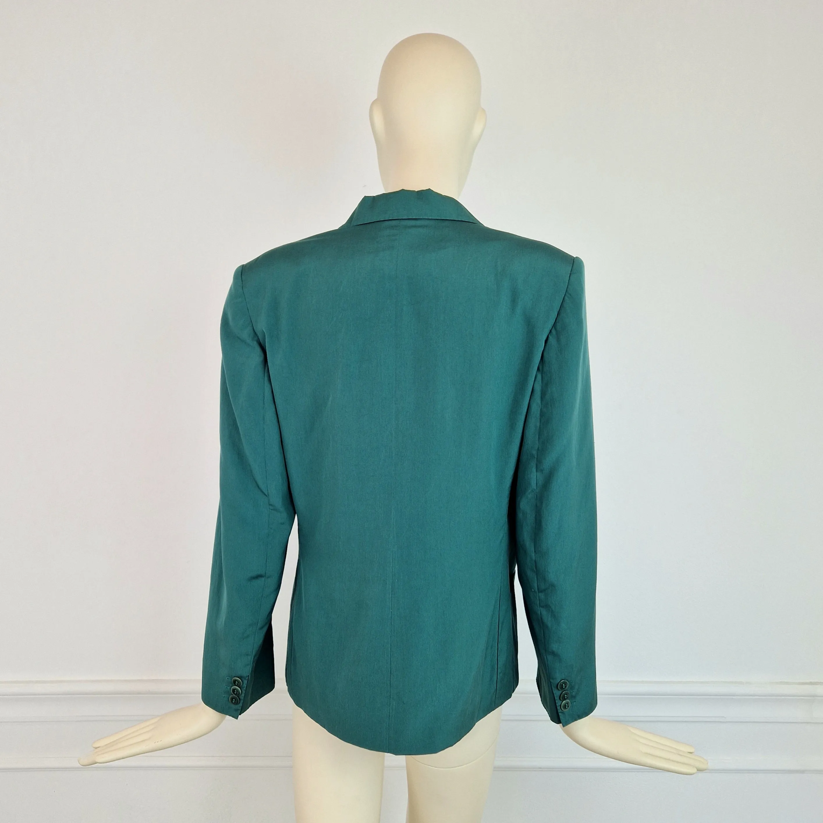 Giacca Max Mara verde pura seta