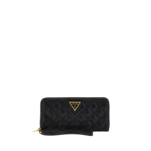 Giully Large Zip Around Purse - Black