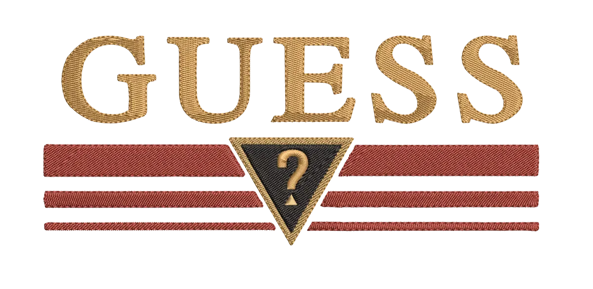 Guess Logo 4 Embroidery Design