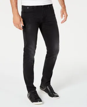 GUESS Men's Distressed Slim Fit Jeans