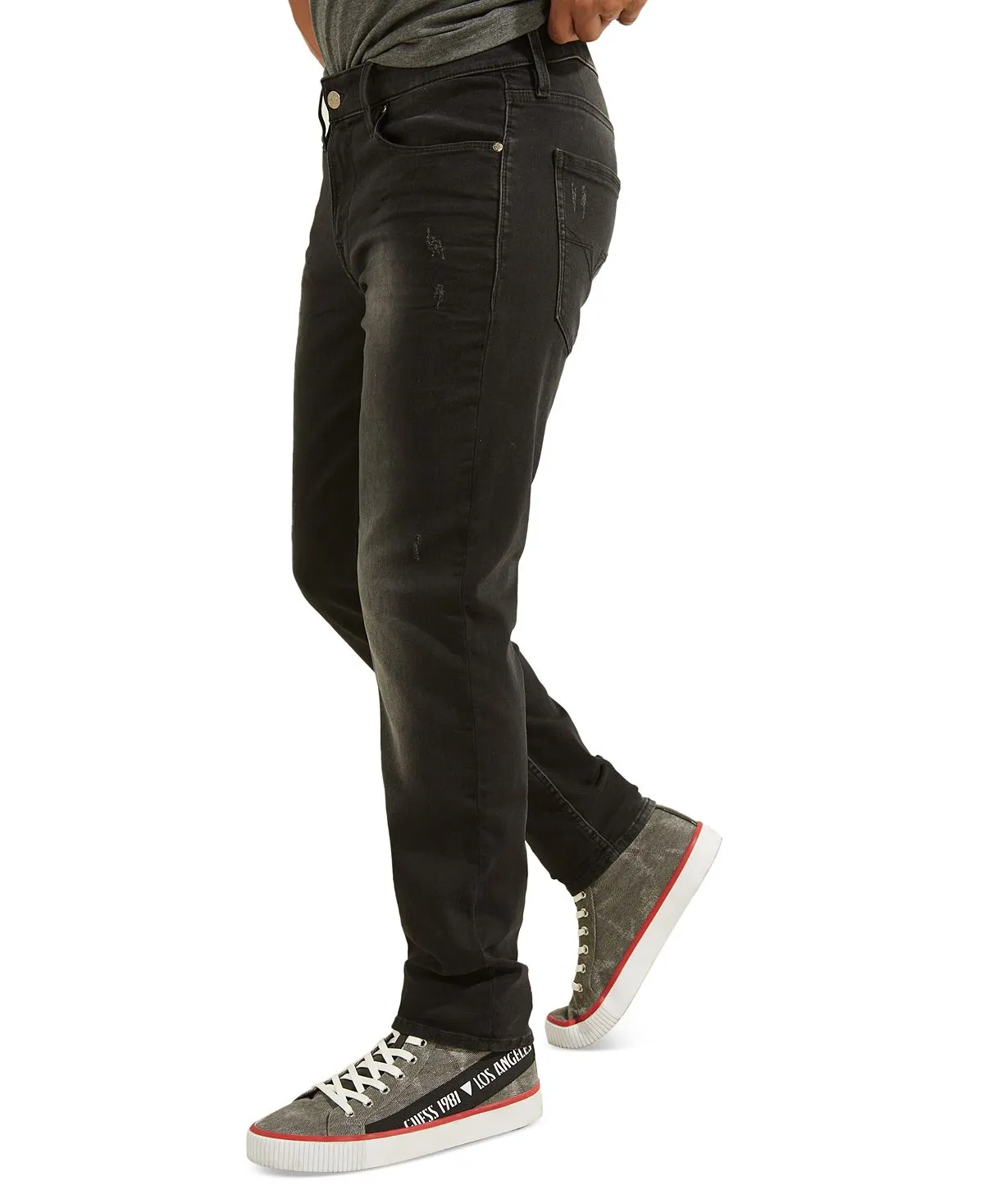 GUESS Men's Distressed Slim Fit Jeans