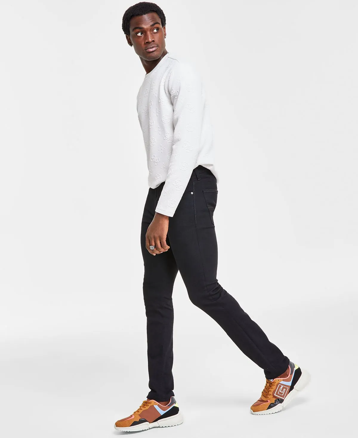GUESS Men's Eco-friendly Skinny Tapered Jeans