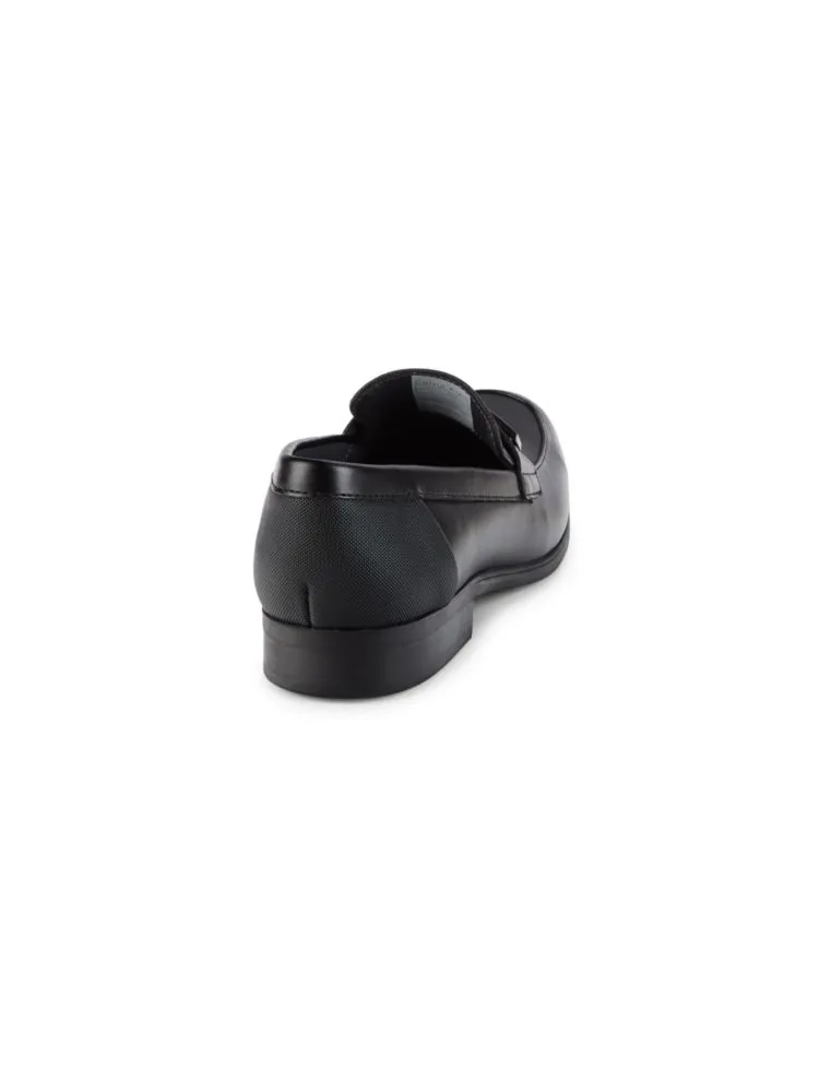 Jameson Calvin Klein leather loafers, black
