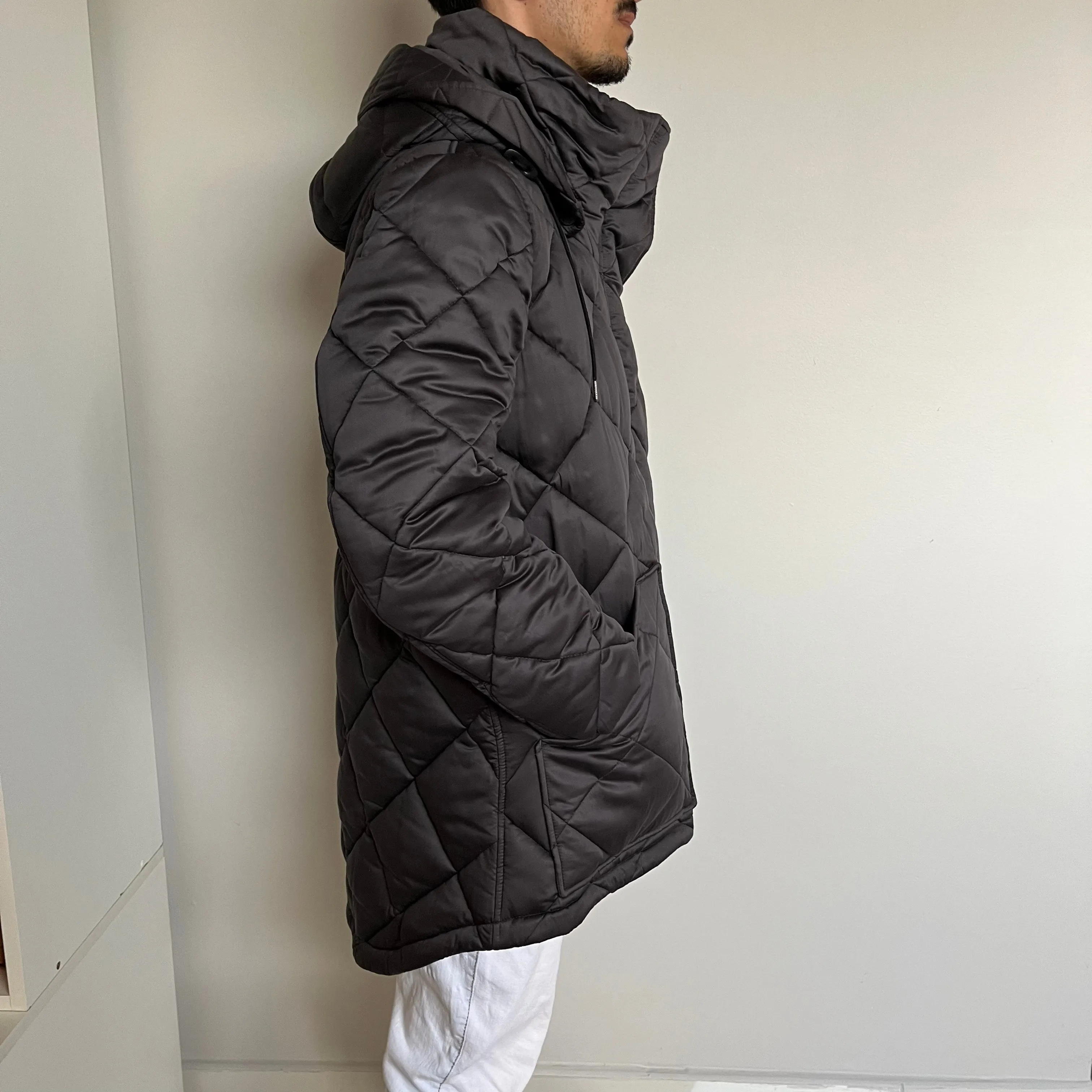 Jaqueta Burberry Nylon Matelassê Grafite