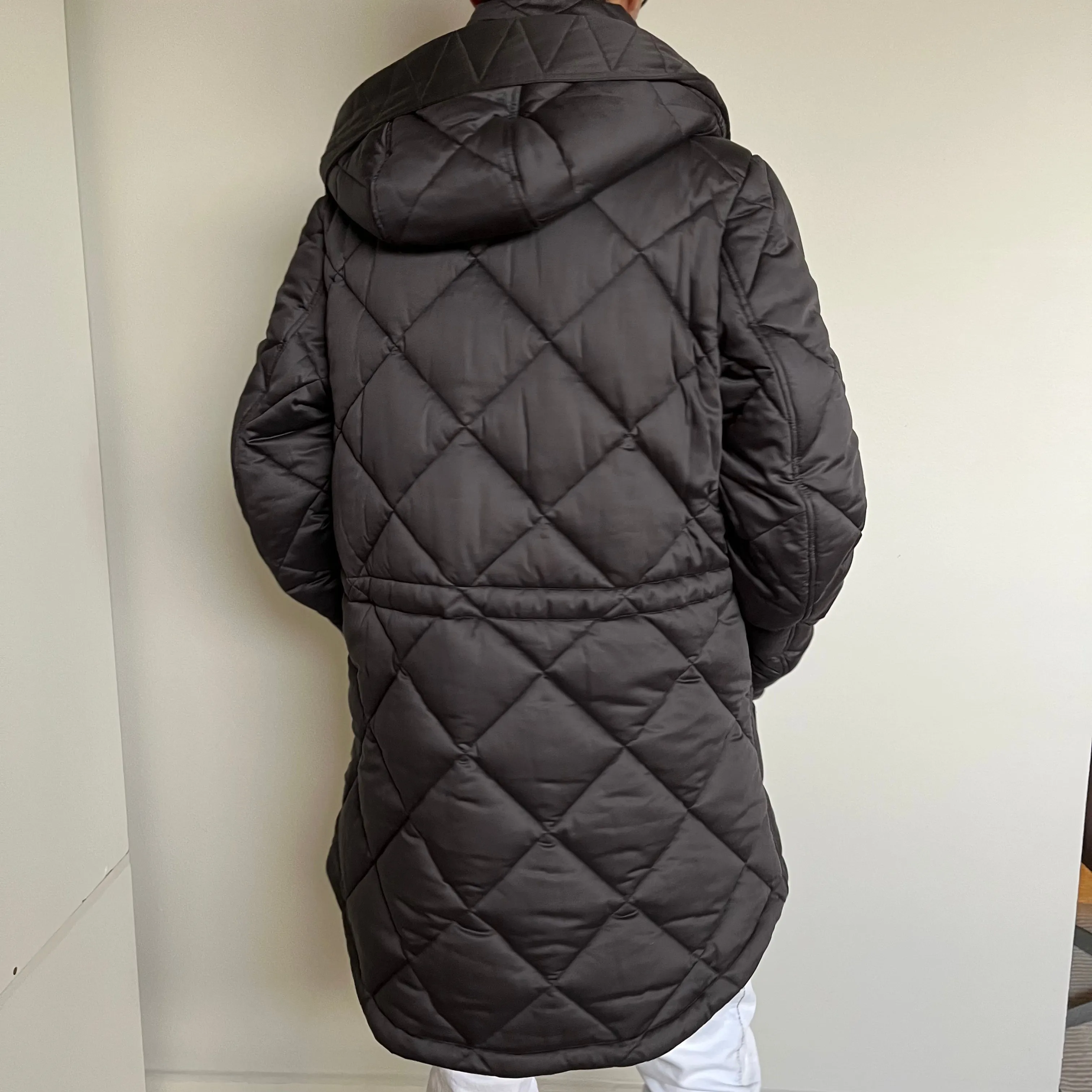 Jaqueta Burberry Nylon Matelassê Grafite