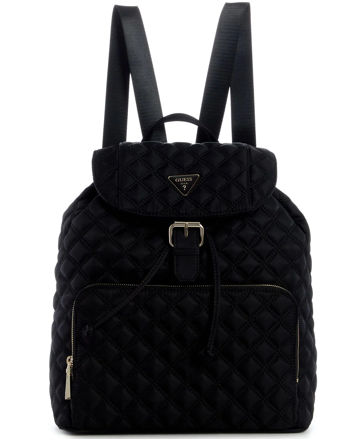 Jaxi Large Quilted Backpack Exclusive to Macy's GUESS, Black