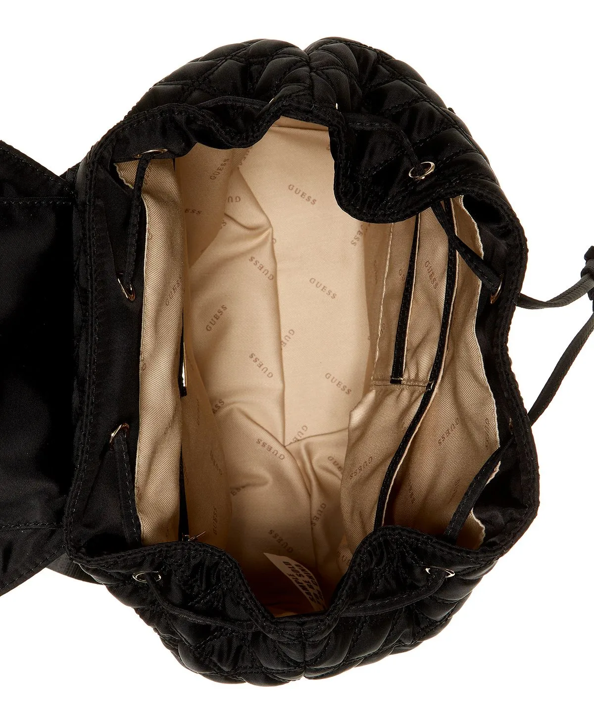 Jaxi Large Quilted Backpack Exclusive to Macy's GUESS, Black