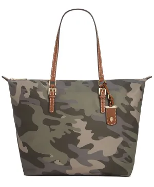 Julia Camo Zip Tote Tommy Hilfiger