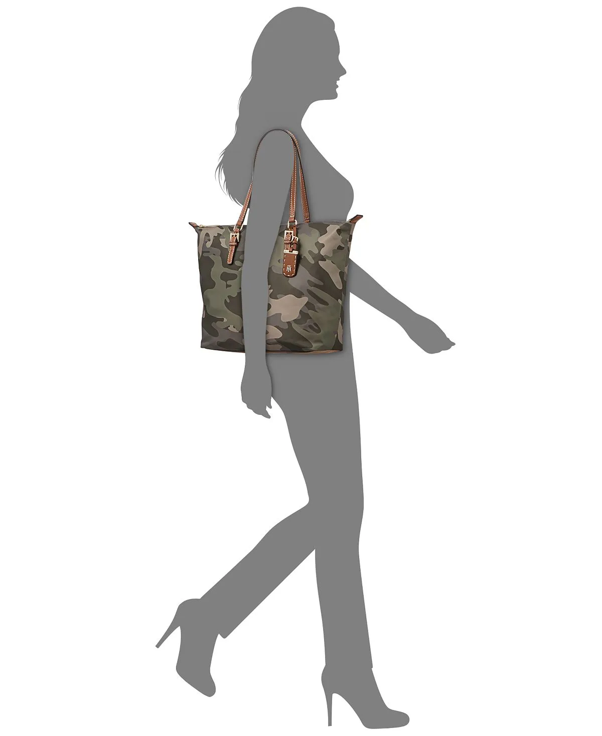 Julia Camo Zip Tote Tommy Hilfiger