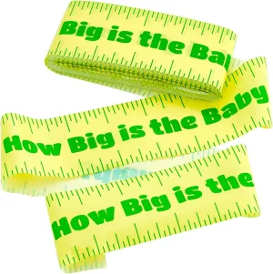 Kicko Baby Bump Measuring Tape Game - 2 Pack - 150 Feet - for Party Favors, Showers, Moms