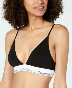 Lightly lined triangle bralette QF5650 Calvin Klein black