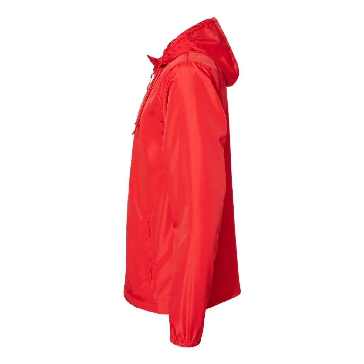 Lightweight windbreaker with all-over zip, Red Independent Trading Co., red