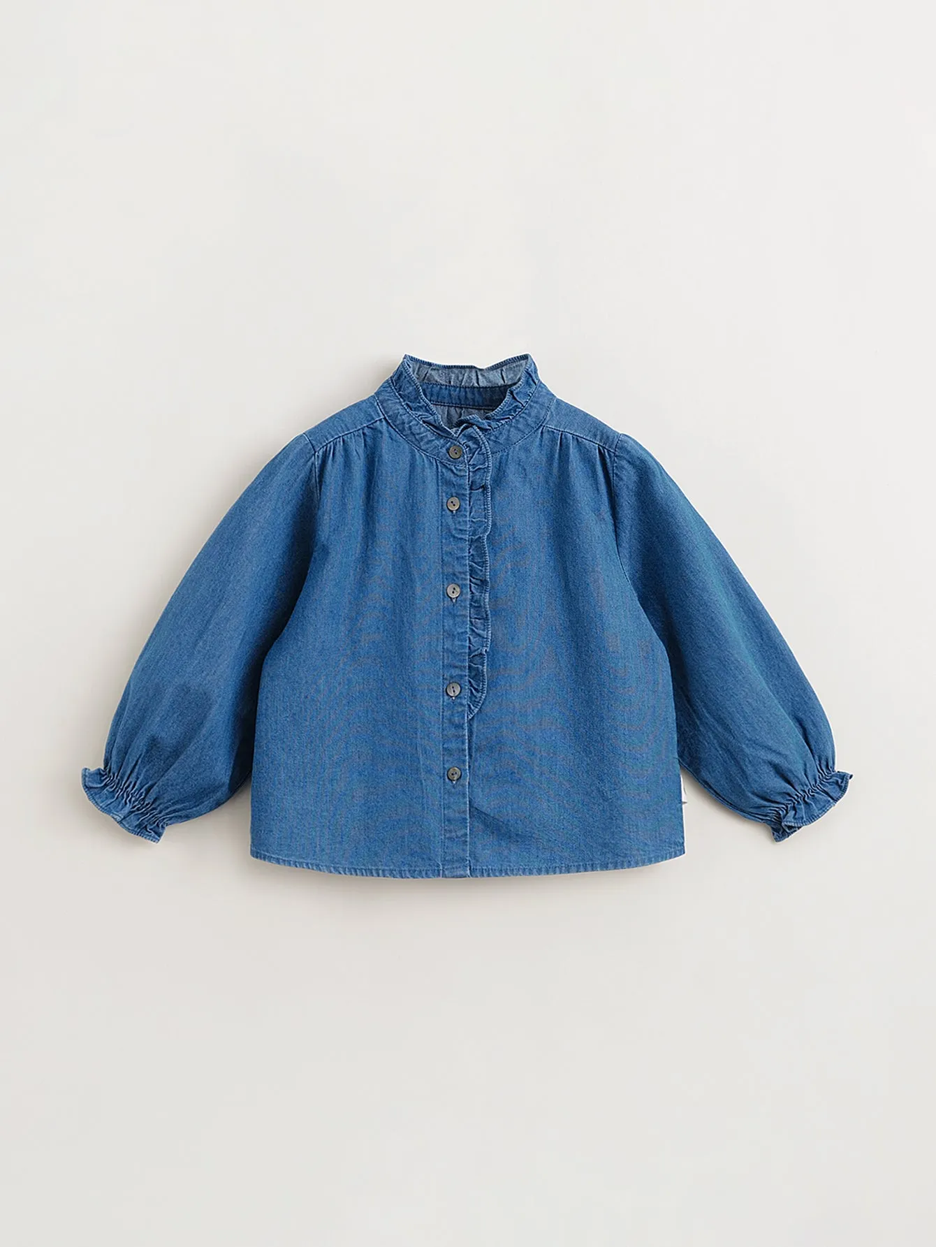 MARC & JANIE Girls Lace Denim Shirts 240131