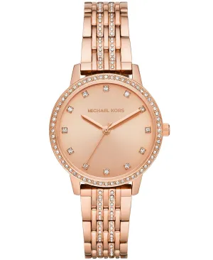 Melissa Women's Rose Gold Stainless Steel Bracelet Watch 35 mm Michael Kors, gold