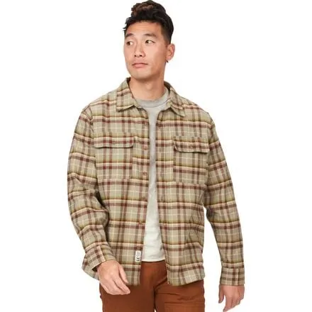 Men's Doran mid-weight flannel shirt Marmot, Vetiver color
