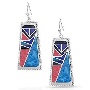 Montana Silversmith Wrangler Legends Denim Mosaic Earrings