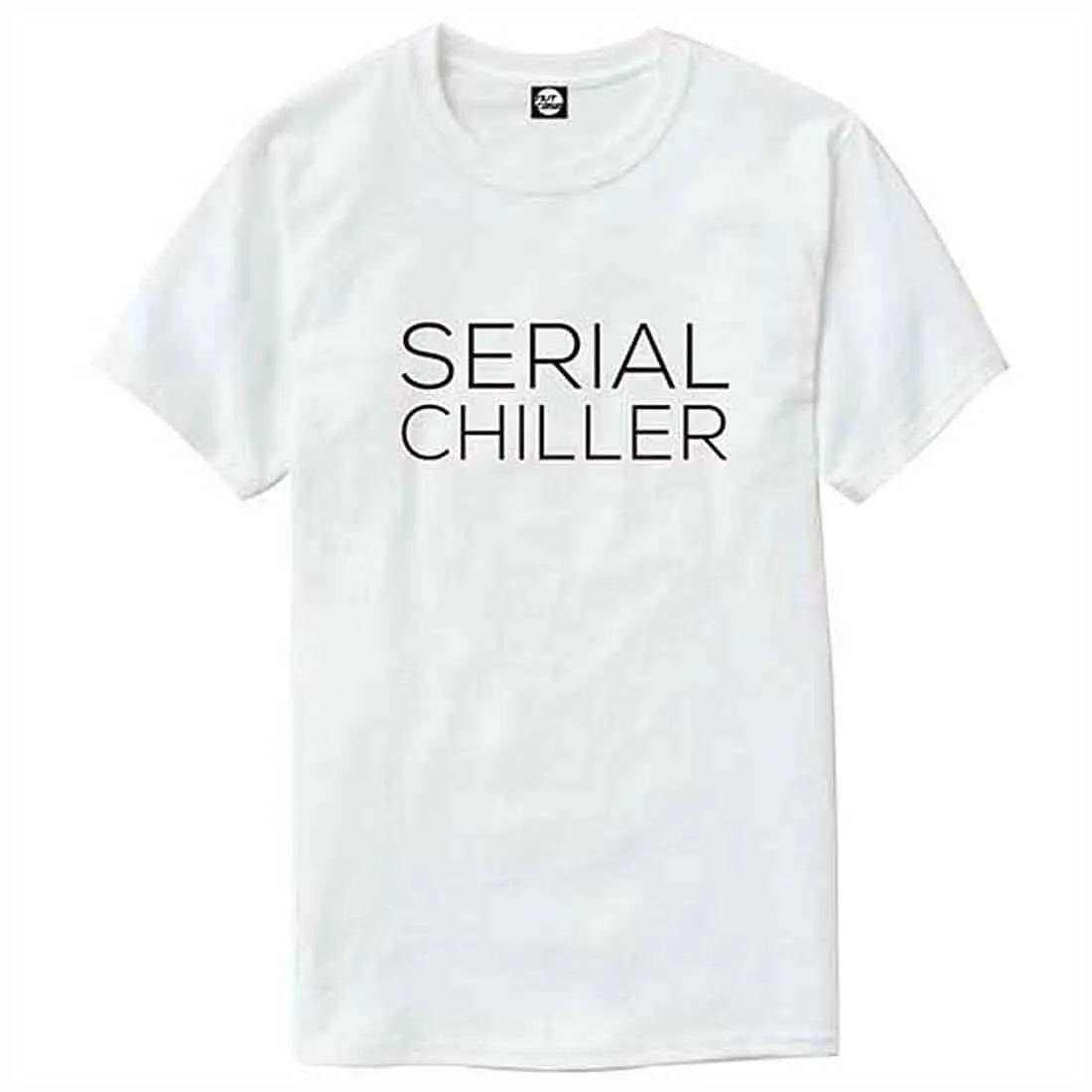 Nutcase Designer Round Neck Men's T-Shirt Wrinkle-Free Poly Cotton Tees - Serial Chiller