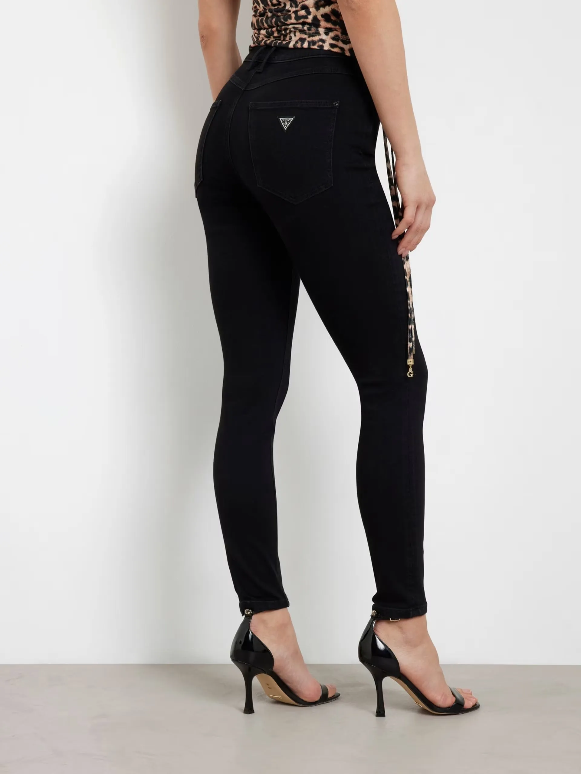 Pantalone Jeans GUESS da Donna - nero W2YA46D4PZ1CBL1 NERO