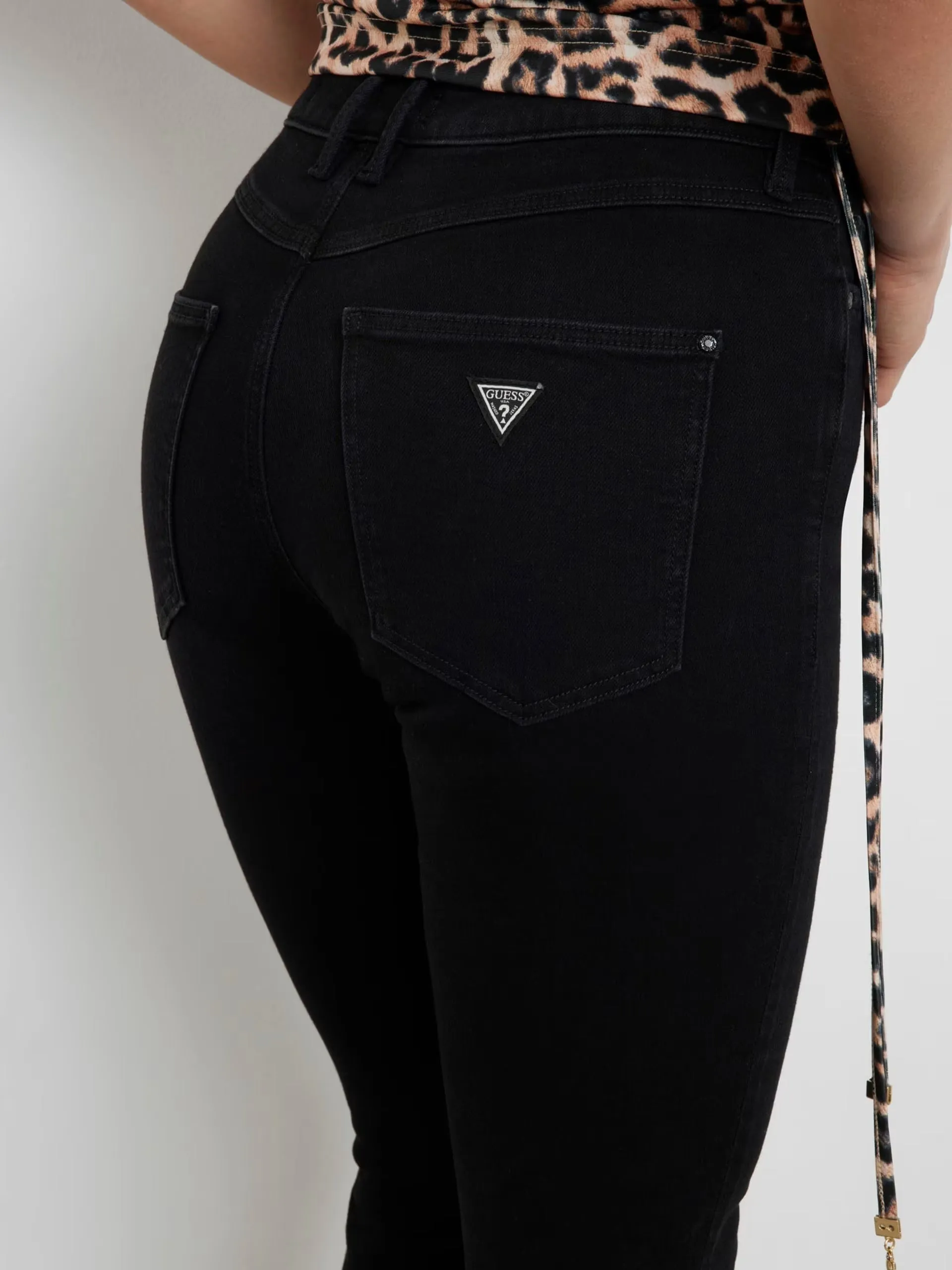 Pantalone Jeans GUESS da Donna - nero W2YA46D4PZ1CBL1 NERO