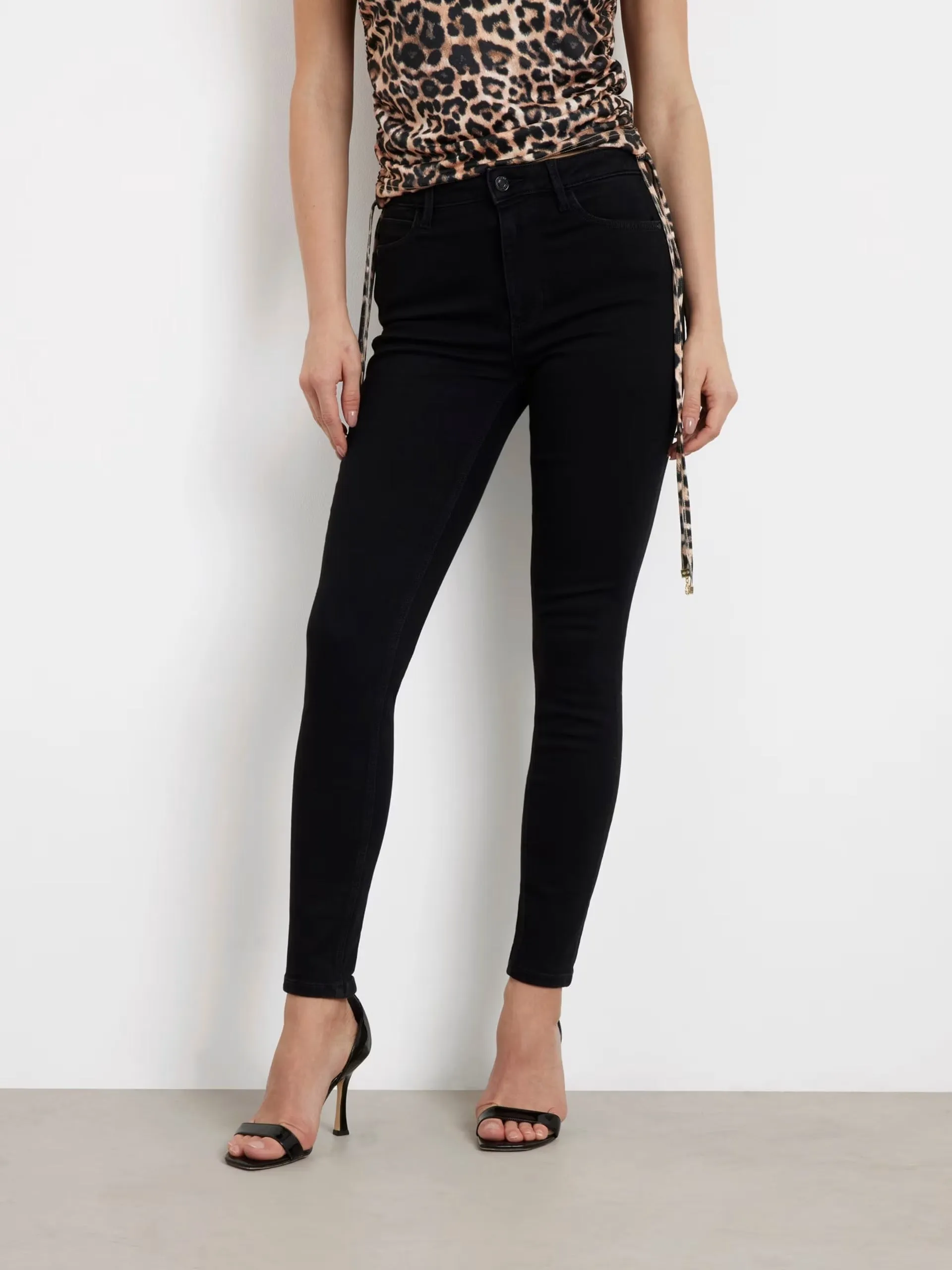 Pantalone Jeans GUESS da Donna - nero W2YA46D4PZ1CBL1 NERO
