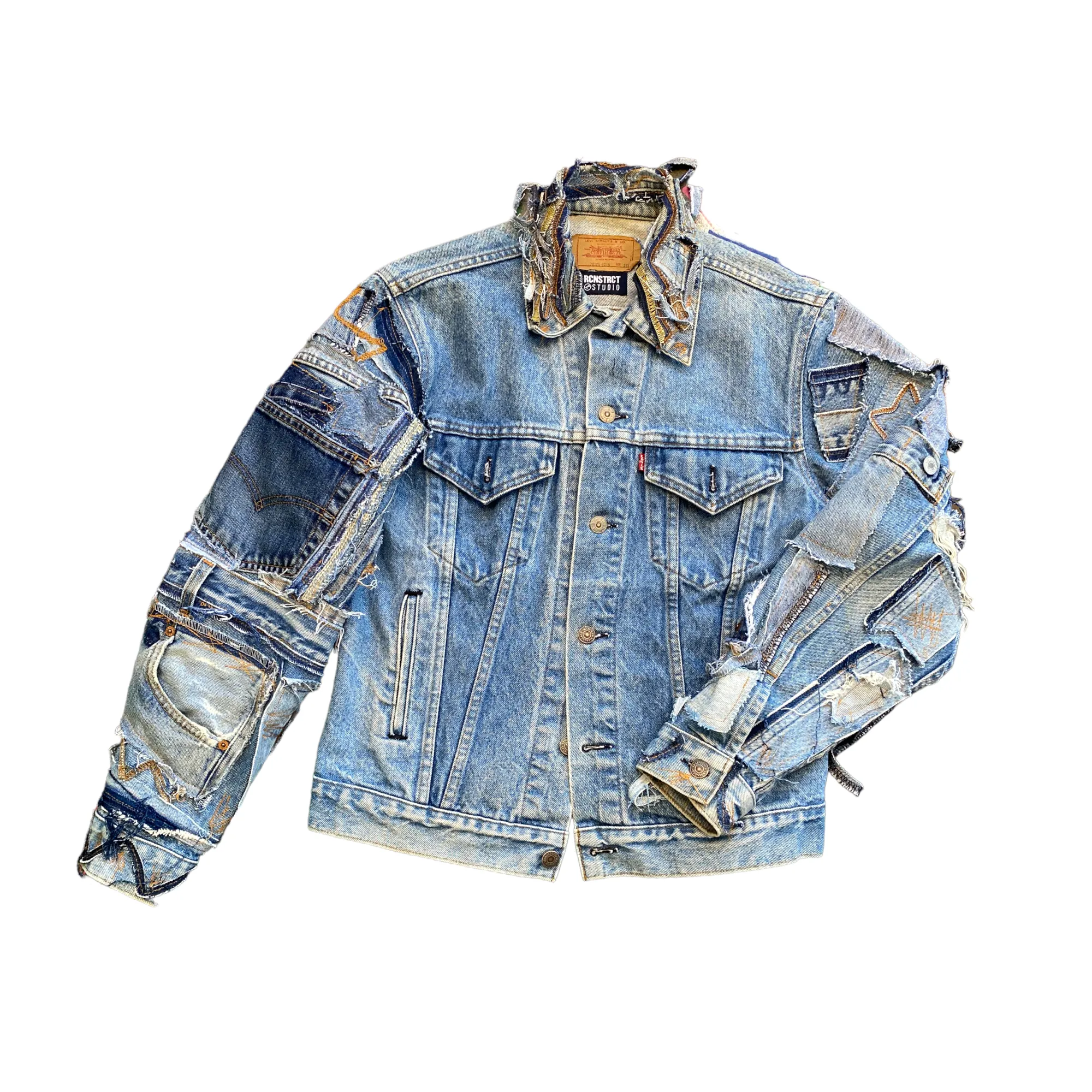 Patchwork Detail Denim Jacket