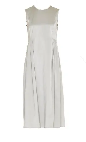 'S Max Mara Front Pleat Sleeveless Dress