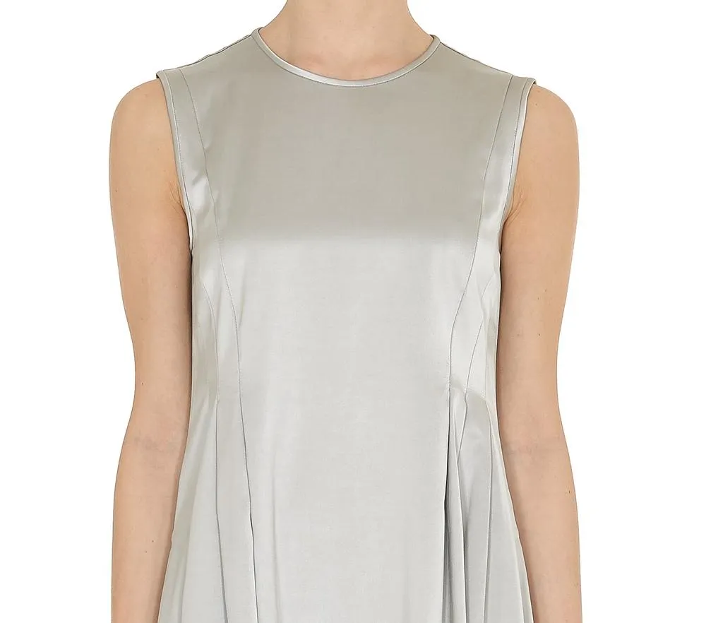'S Max Mara Front Pleat Sleeveless Dress