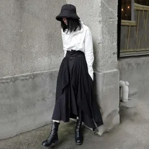 Satsuki Double Layer Irregular Skirt