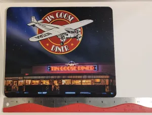 Tin Goose Diner Night View 50's Diner Mouse Pad