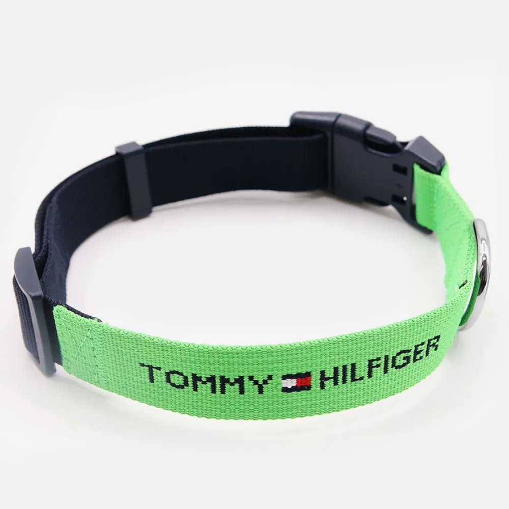 Tommy Hilfiger Webbing Collar for Dogs (Lime)